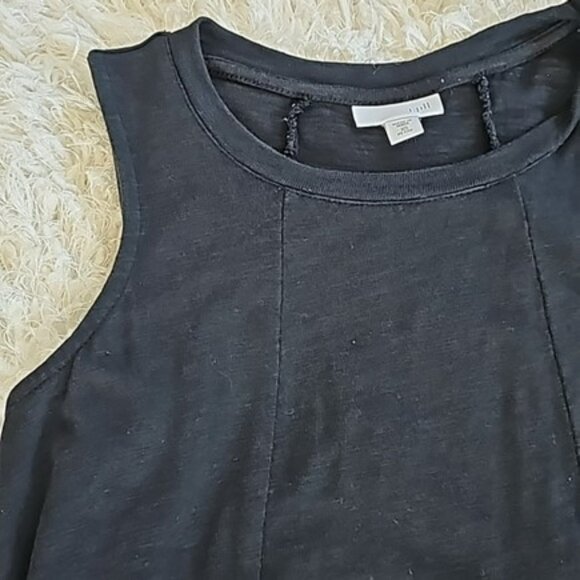 J. Jill Women's Mini Dress Size XS Petite Black Knit Relaxed Fit Stretchy A Line - Picture 2 of 14